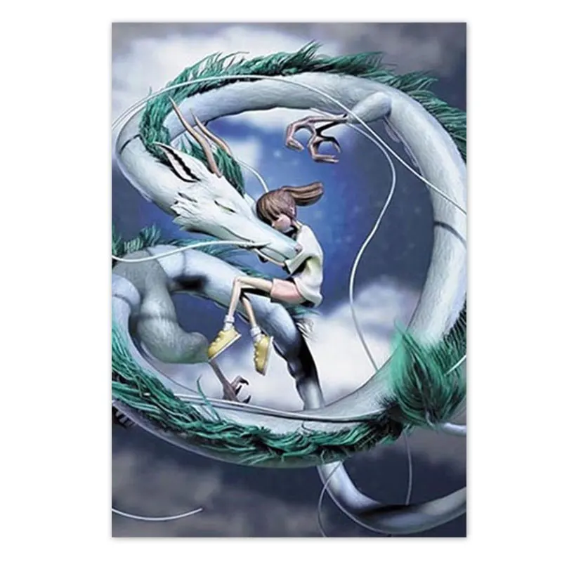 

Spirited Away Miyazaki Hayao Studio Ghibli Anime Poster And Prints Canvas Painting Living Room Home Decoration Wall Art Pictures