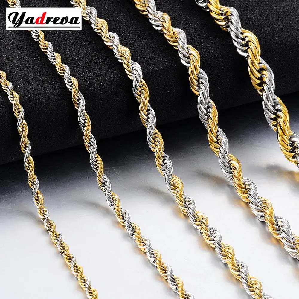 New Hip Hop Stainless Steel Rope Chain Fashion Men And Women Can Wholesale Jewelry | Украшения и аксессуары