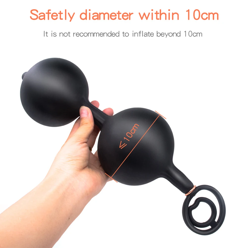 Oversized Anal Expander Silicone Inflatable Butt Plug Sex Toys For Woman Fisting Dildo Huge Big plug | Красота и здоровье