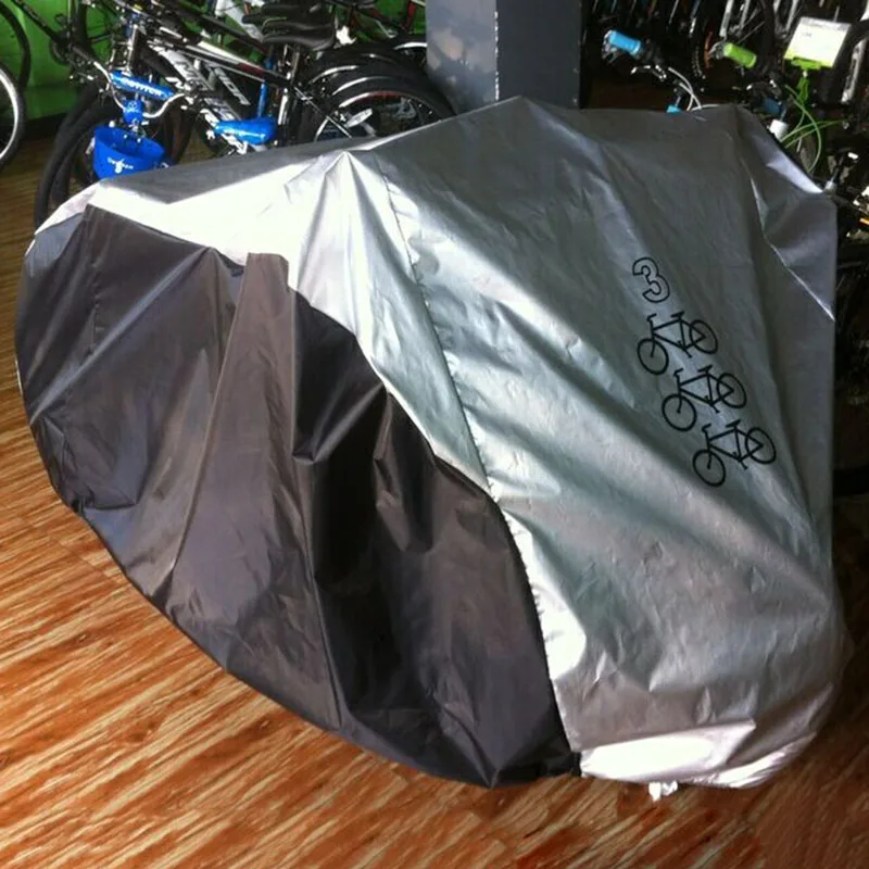 Waterproof Bike Cover UV Snow Proof Bicycle Outdoor Rain Protective Covers for 1/2/3 Bikes HA