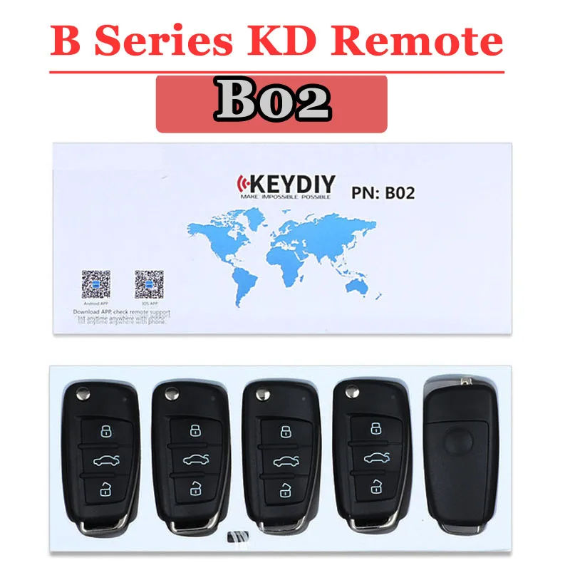 Пульт дистанционного управления Keydiy KDB02 с 3 кнопками KD900 для машины Kd900 + |