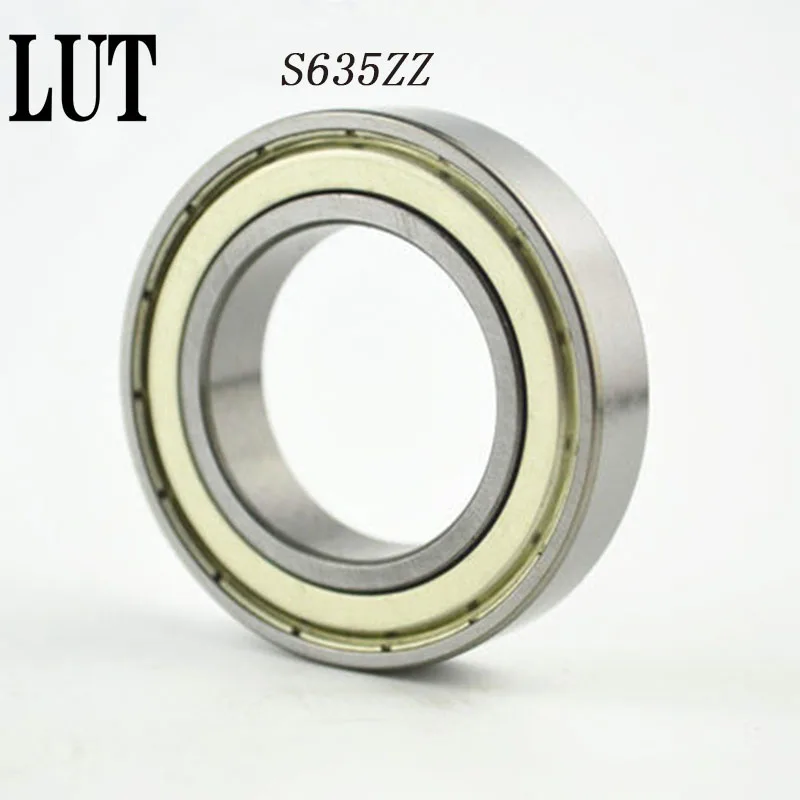 

200pcs S635ZZ S635 ZZ 635 stainless steel deep groove ball bearing S635ZZ 5x19x6mm miniature bearing