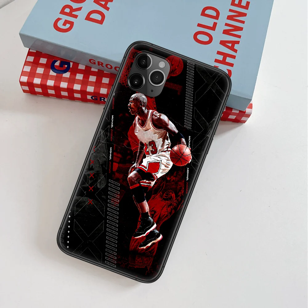

Michael Jordan Basketball 23 Phone Case For IPhone 4 4s 5 5S SE 5C 6 6S 7 8 Plus X XS XR 11 12 Mini Pro Max 2020 black Cell 3D