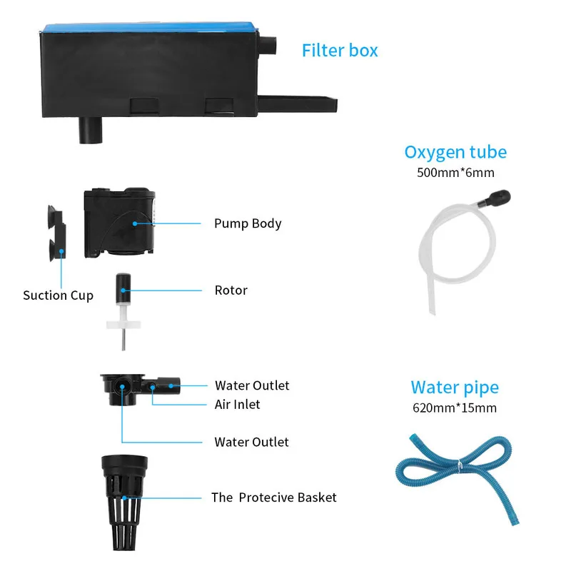 3 в 1 коробки для аквариума внешние фильтры струйка дождь капля верхний аквариум