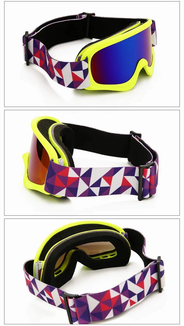 

Children Ski Goggles Anti Fog Snowboard Mask Glasses Skiing Eyewear Safety UV Protective Cycling Windproof Outdoor Ski Glasses
