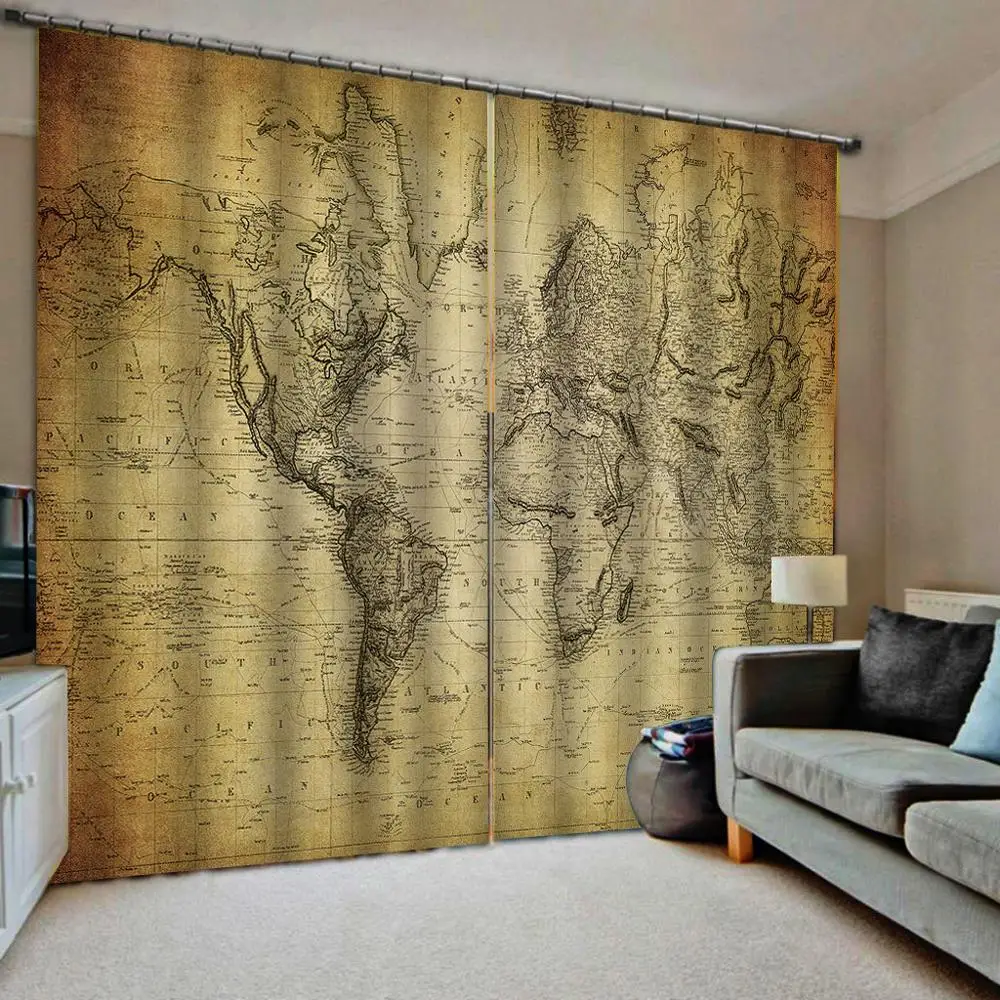 3D Оконные Занавески для гостиной спальни занавески по индивидуальному размеру в