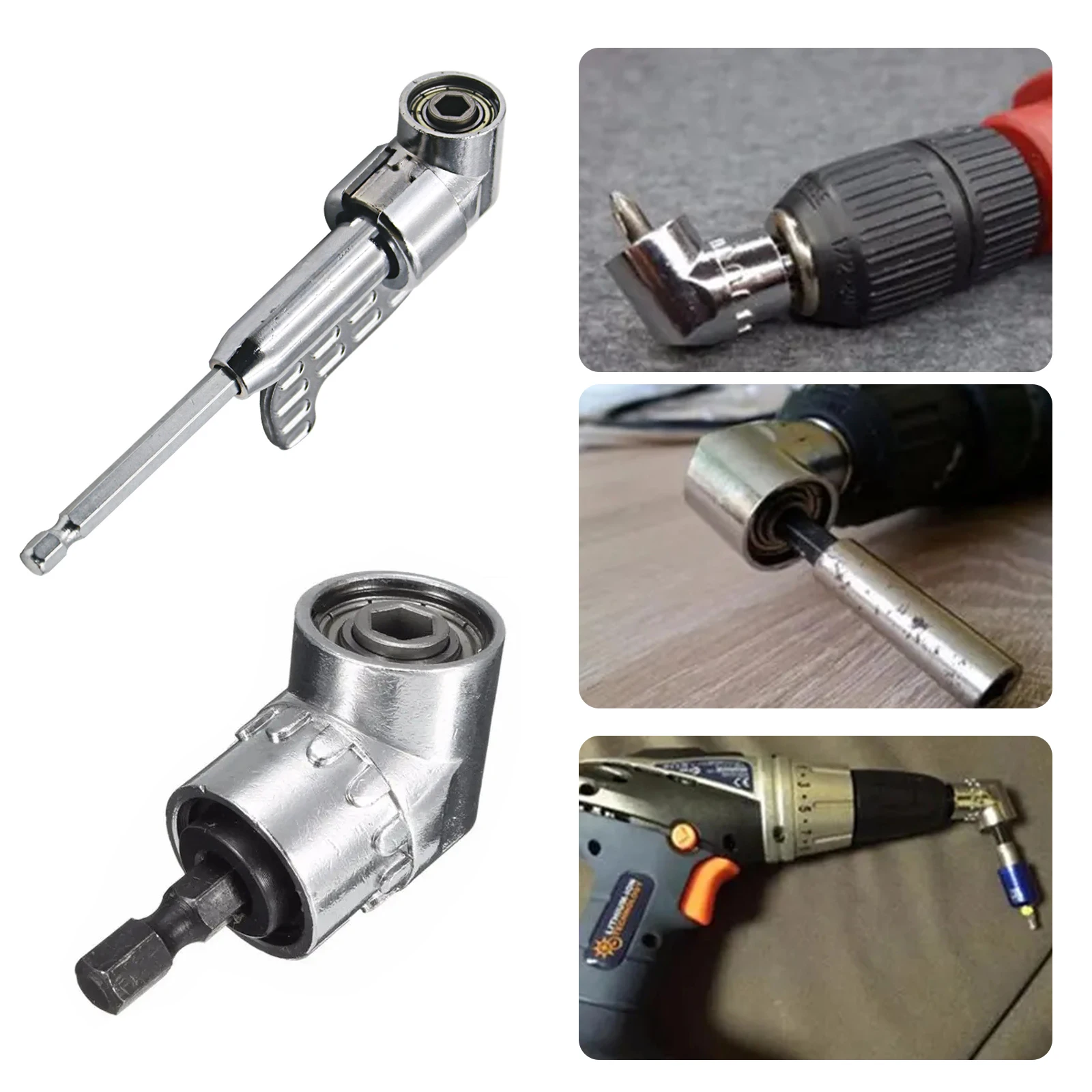 

1/4 Inch Magnetic Bit Driver Screwdriver tools part 105 Degree Adjustable Angle Bit Driver Adapter Screwdriver Head Angle Driver