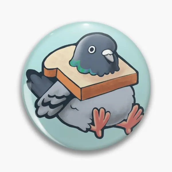 

Hungry Pigeon Soft Button Pin #Customizable Decor Lapel Pin Women Creative Gift Jewelry Clothes Metal Funny Badge Collar