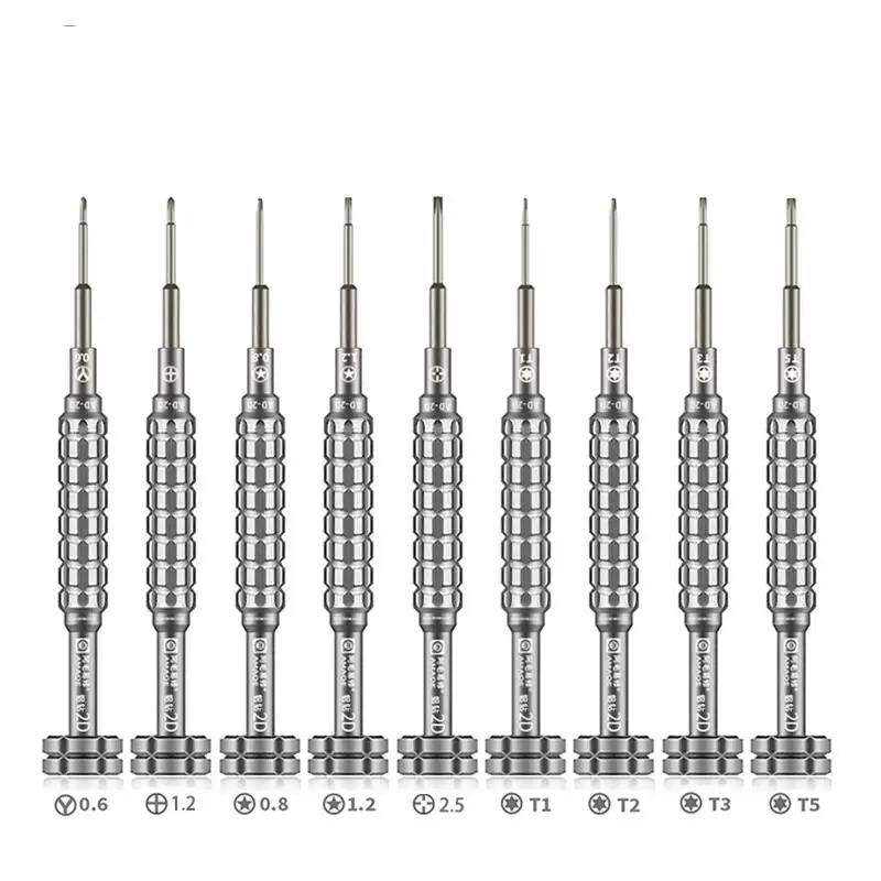 

Precision Screwdriver Set y type Torx Cross T1 T2 T3 T5 Screwdrivers Tips with Handle for iPhone 6S 7 8P X Phone Open Hand Tools