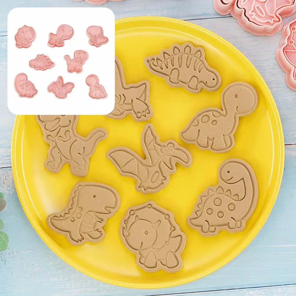 

Трафареты для печенья с особой прозрачной текстурой, Антивозрастные многоразовые формы для печенья для детей, 8 шт./компл.