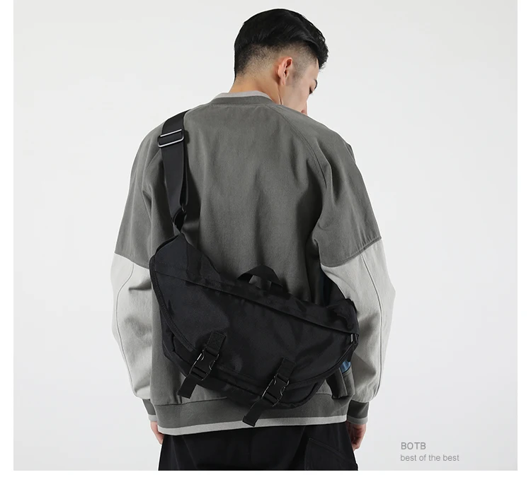 Fashion Crossbody Bags for Men Multifunction Waterproof Large Shoulder Bags Streetwear Male Nylon Messenger Chest Bags Bolsa