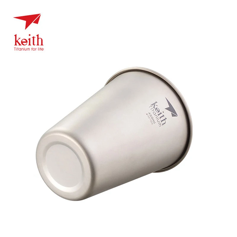 

Keith Outdoor Titanium Double-Wall Beer Cup Lightweight Coffee Mug 320ml 350ml 450ml