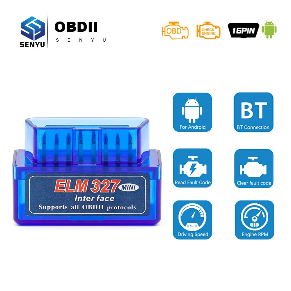 Автомобильный диагностический сканер для Android ELM 327 в 1 5 OBD2 elm327 V1.5 ODB2