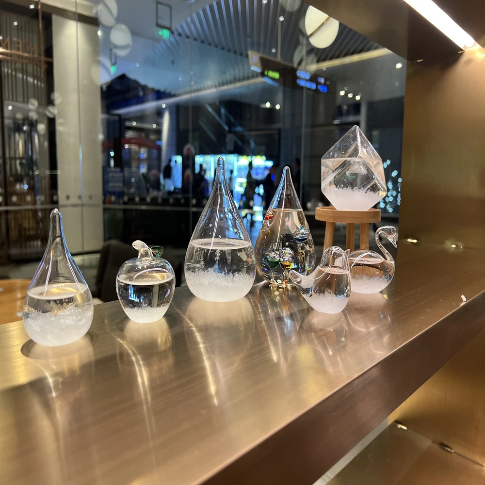 Storm Glass Mini Droplet Weather Predictor Barometer Forecaster Crystal Bottles Birthday Gifts 30ml Home Decor | Дом и сад