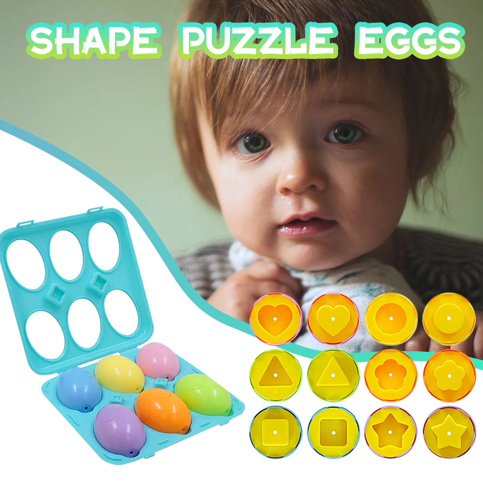 Пазл в форме пасхальных яиц найдите и сопоставьте пасхальные яйца распознайте