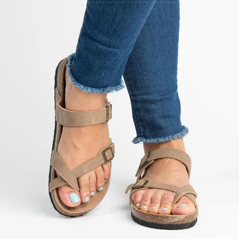 

Women Sandals Rome Style Summer Sandals For 2019 Flip Flops Plus Size 35-43 Flat Sandals Beach Summer Zapatos Mujer Casual Shoes