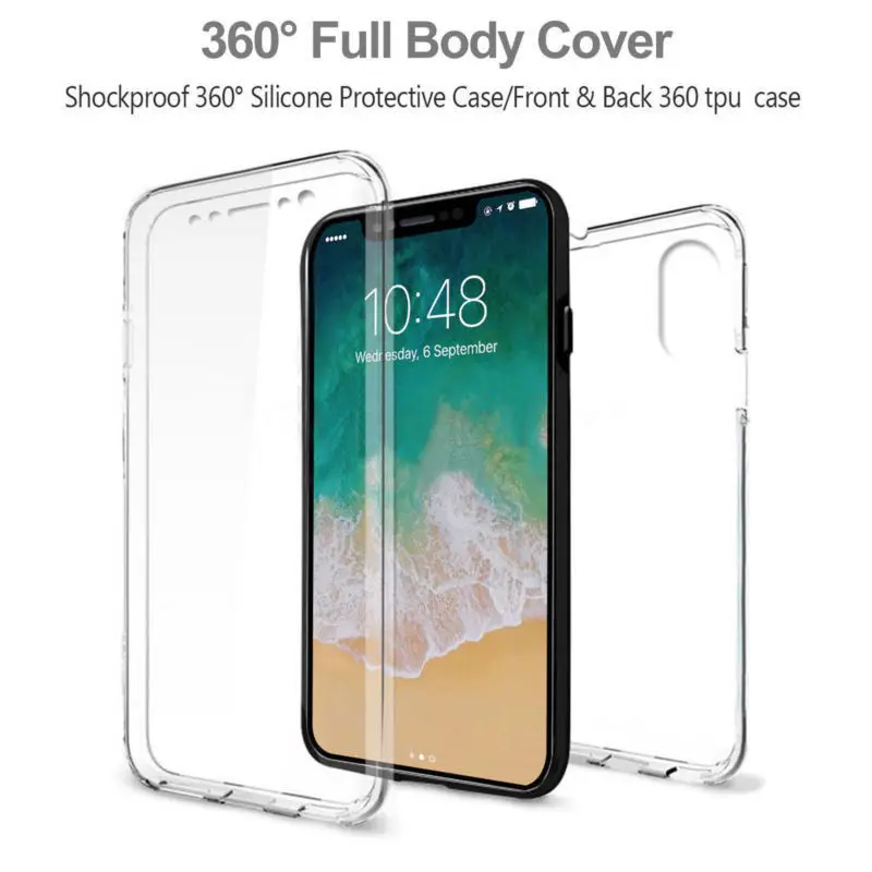 Чехол для iPhone 12 Pro 11 Max полноразмерный защитный чехол из ТПУ XS XR Apple 7 8 Plus 6 Plus|case for