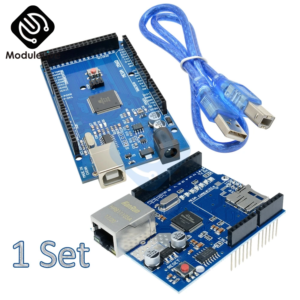 1 комплект W5100 Ethernet щит UNO сетевая плата расширения SD карта для arduino с Mega 2560 R3 Mega2560