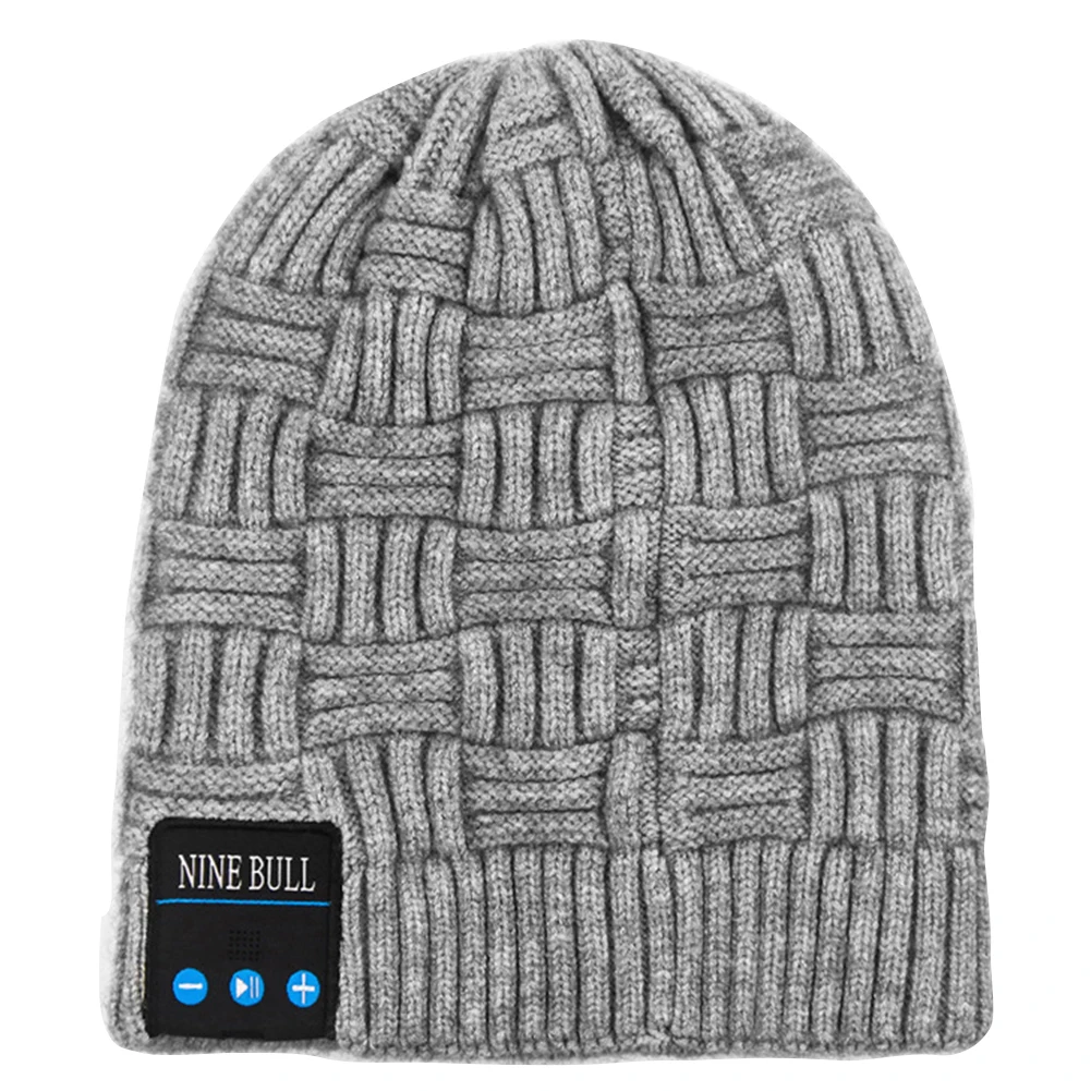 

Men Women Bluetooth Beanie Volume Adjustable Stereo Wireless Headphone Music Cap Running Outdoor Fitness Riding Winter Warm