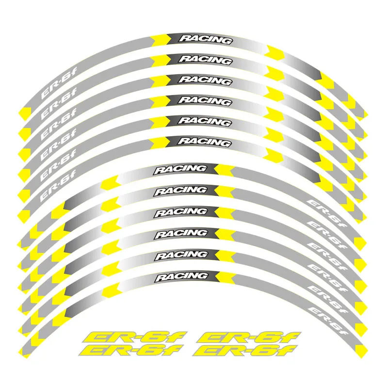 Наклейки на колеса мотоцикла Водонепроницаемые Светоотражающие наклейки в