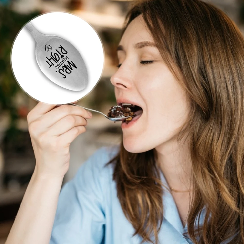 

1Pcs Coffee SpoonStainless Steel Espresso Tea Coffee Soup Best Good Gifts For Couples Friend Valentine Wedding Birthday