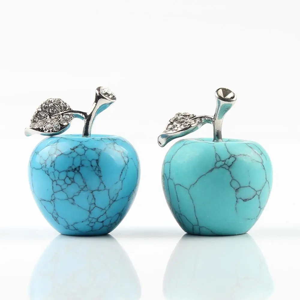 1 шт. натуральный камень резной кристалл яблока розовые кварцевые бусины