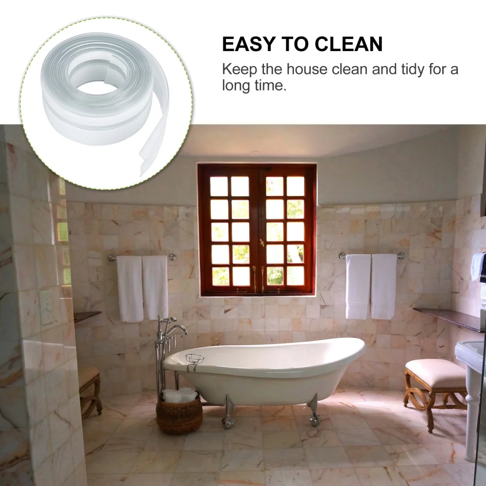 

1 Roll Kitchen Sink Adhesive Tape Waterproof Toilet Seal Decal Bathroom Sticker