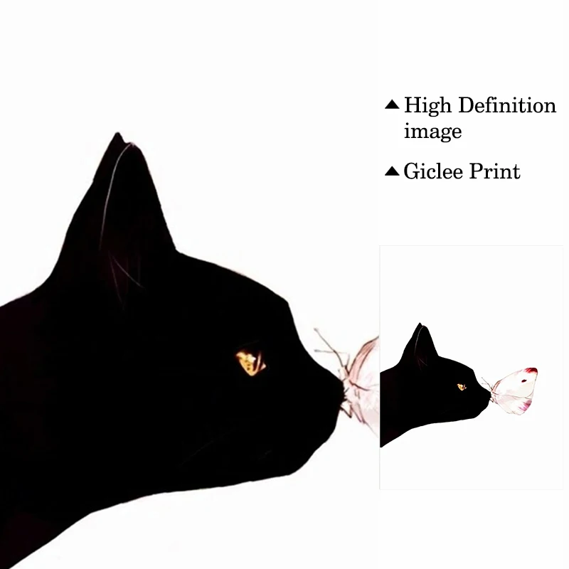 Картина на холсте с изображением бабочек в скандинавском стиле Симпатичные