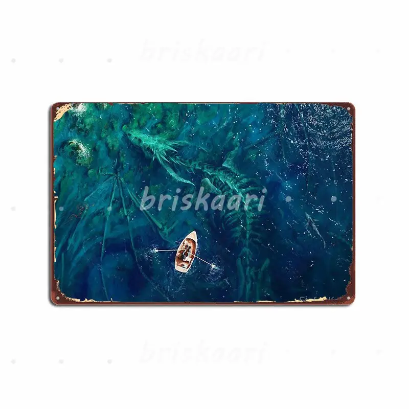 

Металлические плакаты Dragon Bones, дизайн клубных табличек для гостиной