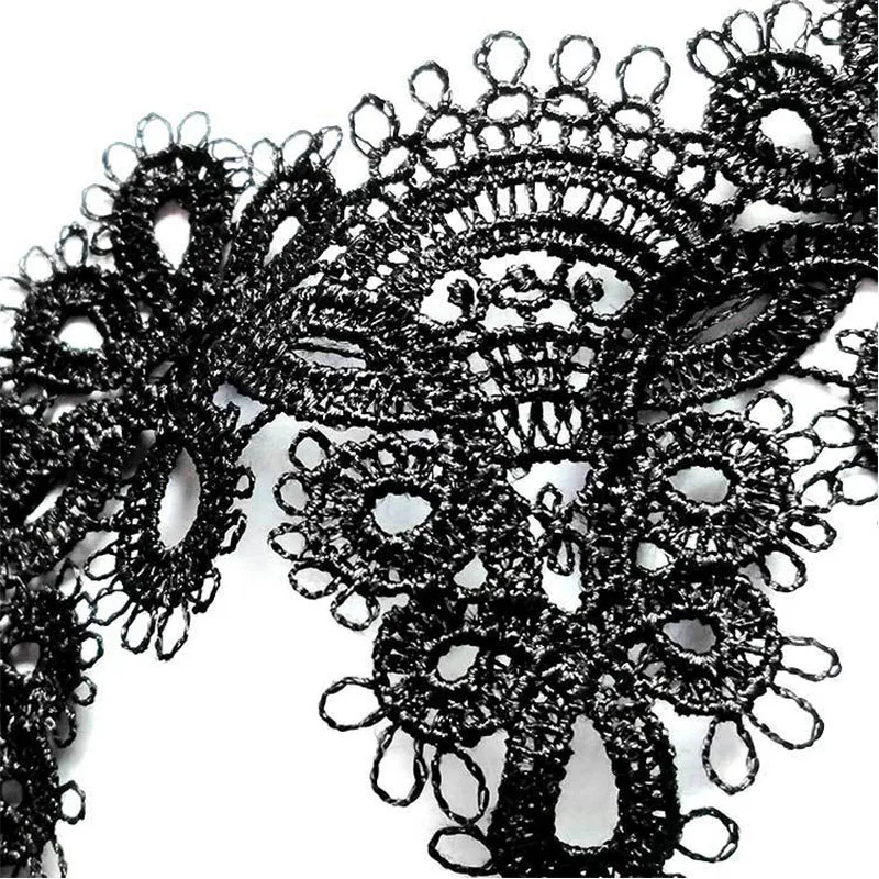 Ширина 6 3 см кружевная лента Водорастворимая Вышивка цветок отделка африканская