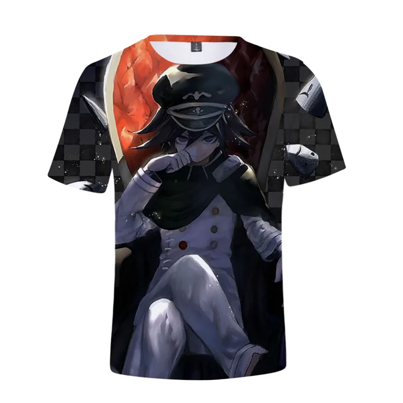

Camisetas Ouma Kokichi Men Tshirt 3d Print Oversize Short Sleeve Fashion T Shirt Casual Anime T-shirt Streetwear Dropshipping