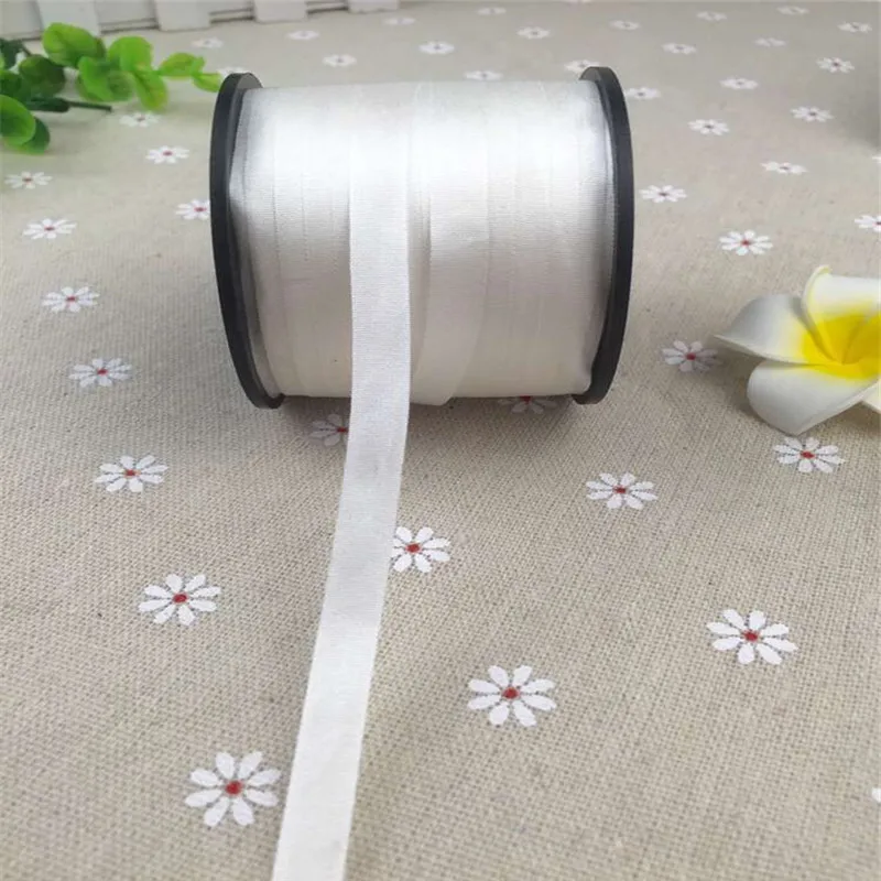 Undyed Raw white 7mmX200m 100% pure silk embroidery ribbon thin taffeta high quality Anya Ribbon Handcraft | Дом и сад