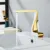 Золотистый смеситель Tuqiu для ванной комнаты, латунный кран для раковины, Новый современный кран для горячей и холодной воды - изображение