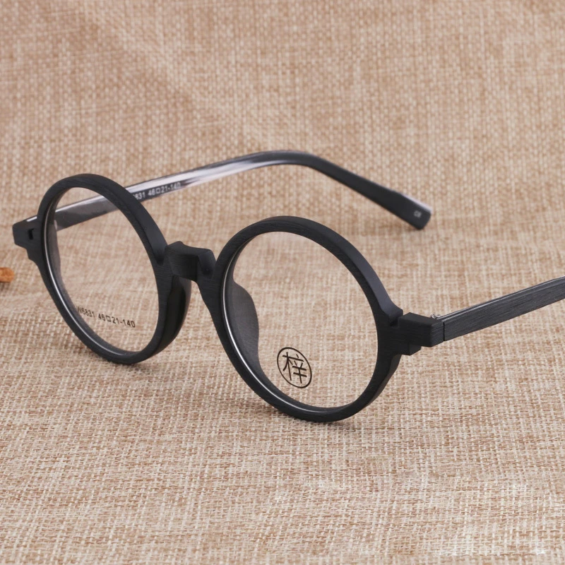 Zerosun ацетатная круглая оправа для очков мужчин и женщин винтажные поддельные