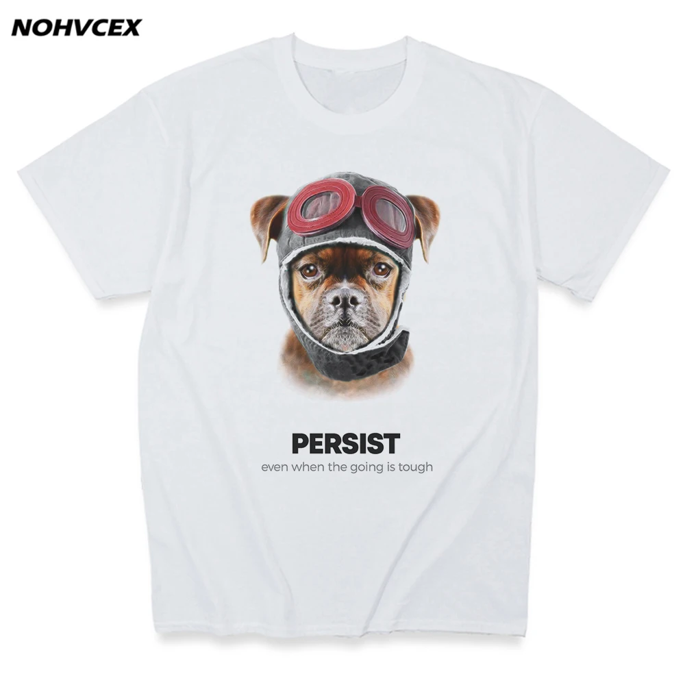 Боксер собака футболка Летняя мужская короткий рукав 100% хлопок o образным
