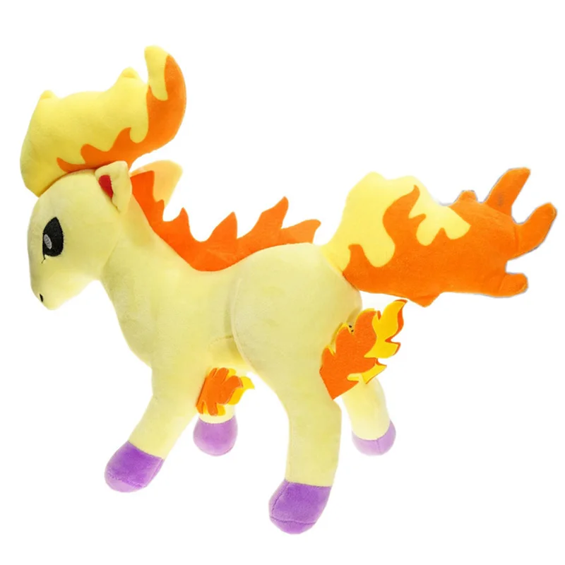 

27*40cm Cartoon Anime Characters Ponyta Rapidash Plush Toys Soft Stuffed Animals Doll Gifts for Children Kids