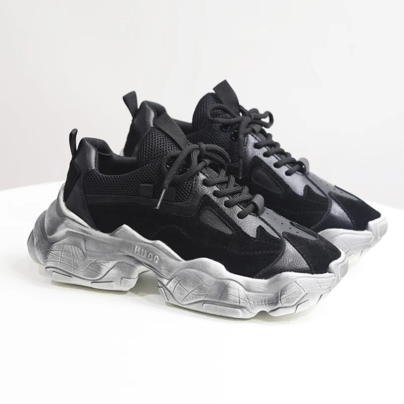 Женские кроссовки на платформе Вулканизированная подошва дышащие повседневная