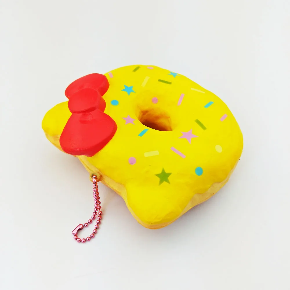 Мягкое hello kitty пончик милый обычный медленный отскок Подвеска для мобильного телефона ремень Рождественский подарок для детская игрушка