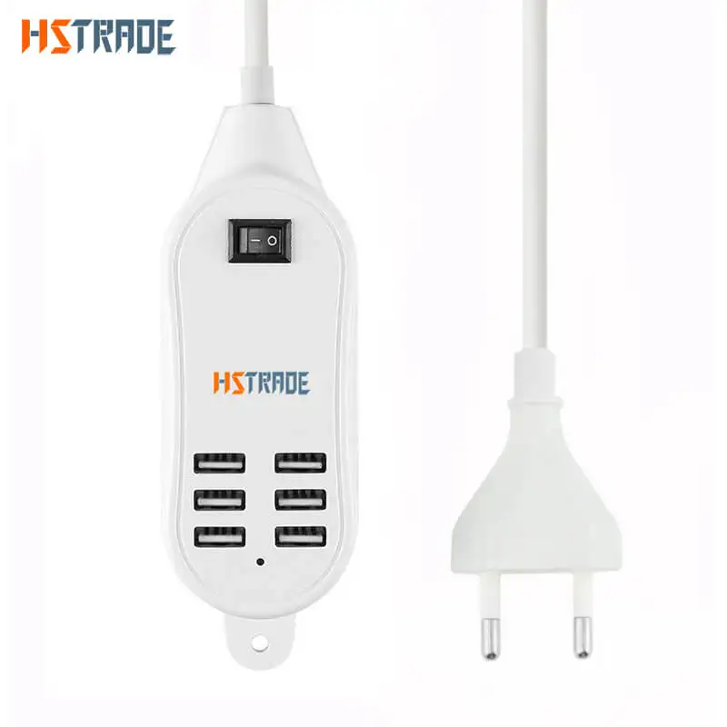 Сетевое зарядное устройство HSTRADE сетевое с 4 USB-портами 15 Вт 3 А адаптер