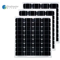 monocrystalline solar panel 50w 12v 3pcs photovoltaic panels 150w waterproof solar mobile charger camping caravan car outdoor