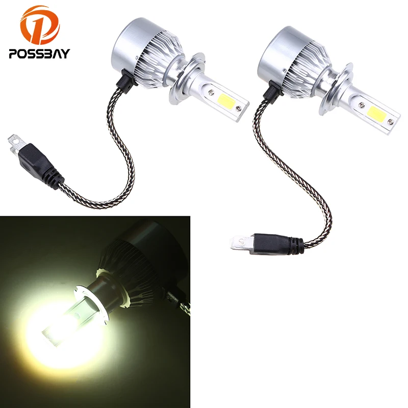 2 шт. автомобисветодиодный лампы 72 Вт 6000 лм 9006 K H4/9005/H1/H3/H7/H11|car headlight|headlight bulbcar headlight