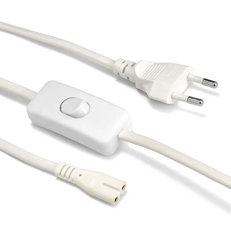 2 шт. Удлинительный шнур питания для светодиодных ламп T4 T5 1 в 250 А|Сетевые шнуры и