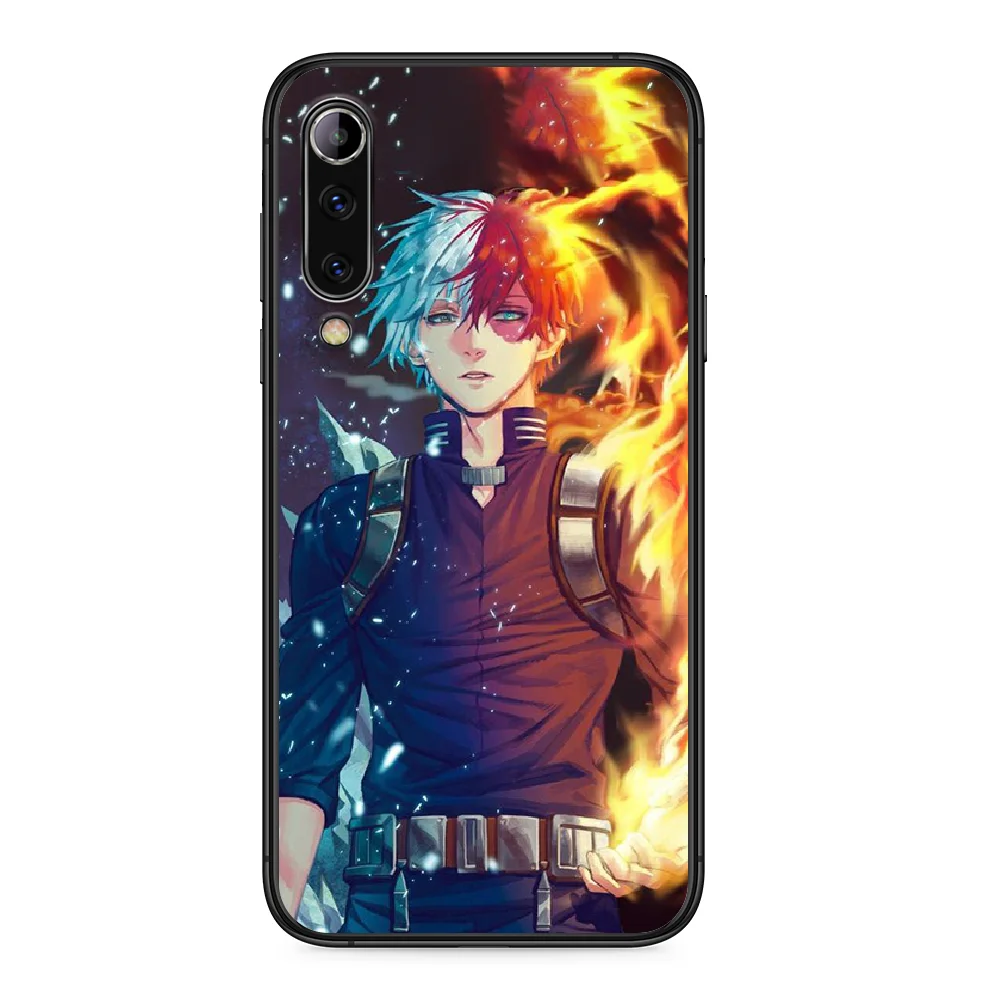 Чехол для телефона Anime My Hero Boku Academia для Xiaomi Mi 6 8 A1 Note3 A2 9 CC9 9T A3 MIX 2 2S 3 Lite SE Pro с черным бампером из силикона.