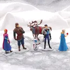 Disney Frozen 2 принцесса 6 шт. 5-10 см Анна Эльза Фигурки Кристофф Свен Олаф ПВХ модель куклы Коллекция подарок на день рождения игрушки