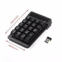 wireless numeric keypad numpad 19 keys digital keyboard splash proof design use accounting teller for laptop notebook tablets