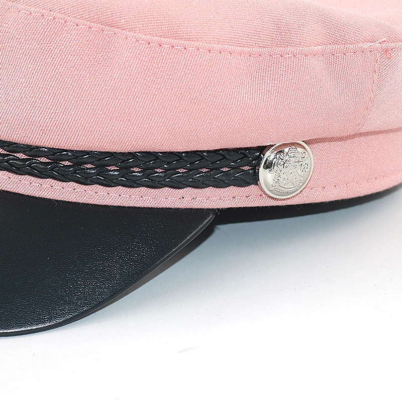 

fashion berets curved navy hat for women cotton fixed beret hats Panama all matched