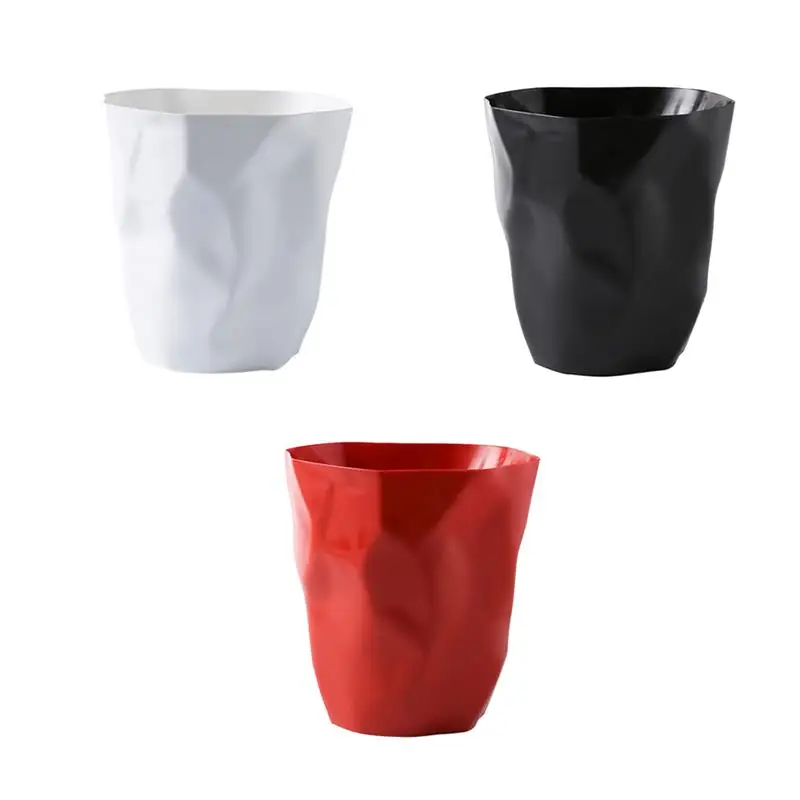 

6L Trash Can Paper Waste Rubbish Wastebasket Irregular Room Dustbin Waste Bin Without Lid for Home Kitchen Office