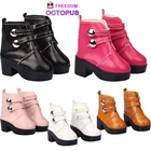 Сапоги кожаные на высоком каблуке 60 см, для куклы Zapf Creation, милые двубортные сапоги для кукол 13 BJD и SD