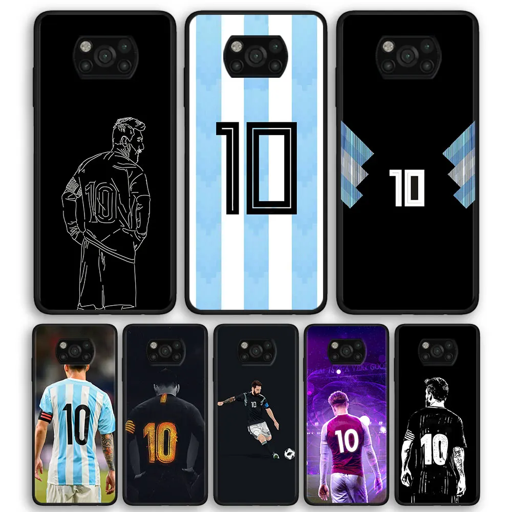 10 чехол для футбольного игрока Xiaomi Poco X3 NFC 6 67 дюйма силиконовый мягкий ТПУ
