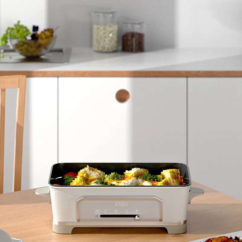 Multi-functional cooking pot electric hot automatic split non-stick multi-purpose baking hotpot | Бытовая техника